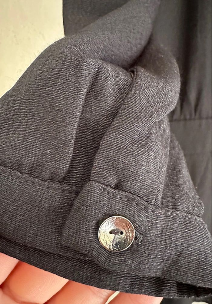 Robe casual noire manches longues col V femme taille 34 One step - photo numéro 3