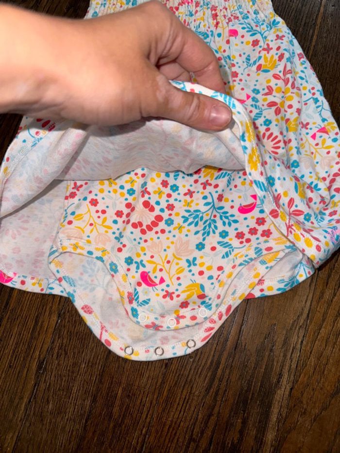 Robe avec body intégré petit bateau 18 mois - photo numéro 2