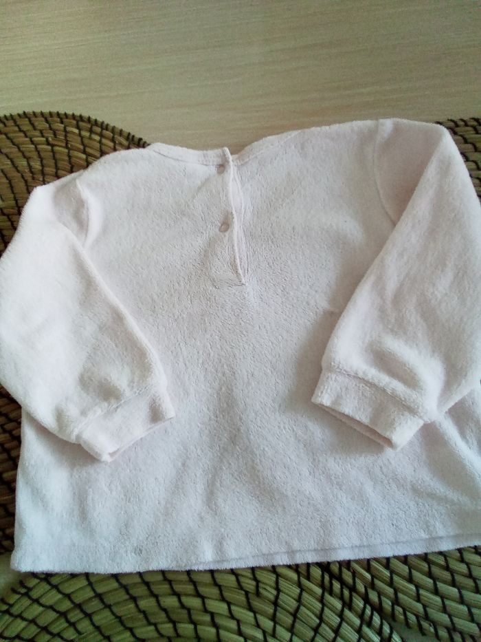 Pyjama 2 pièces en velours rose imprimé Tex 18 mois - photo numéro 4