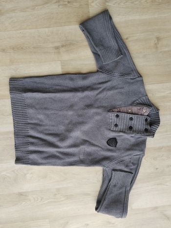 Pull gris garçon
