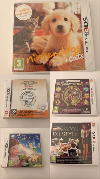 Lot de 5 jeux Nintendo DS et 3DS
