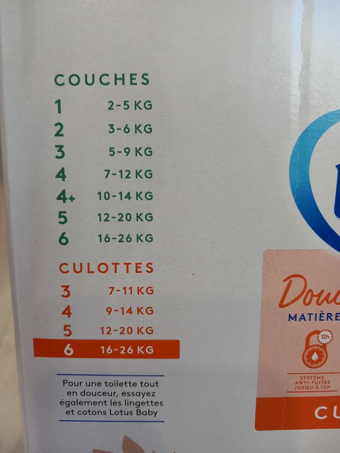 Couches culottes Lotus taille 6 - photo numéro 4
