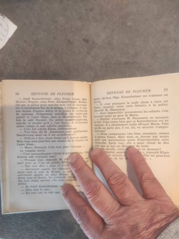Défense de pleurer J.M. Simmel Bibliothèque Verte cartonnée 1978 - photo numéro 4