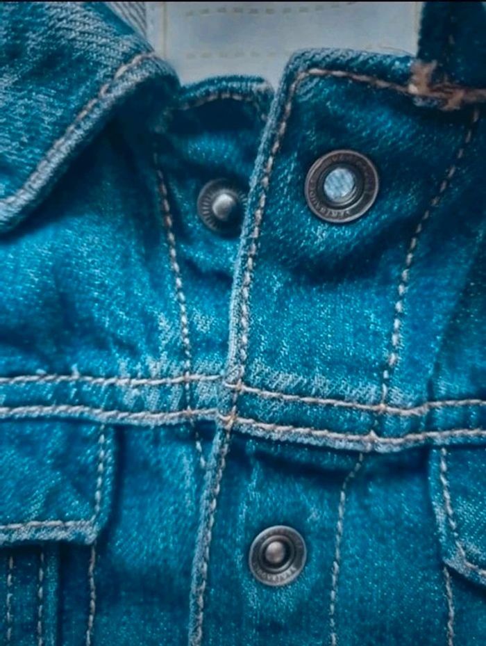 Veste en jean bleu denim Vertbaudet 5 ans - photo numéro 4