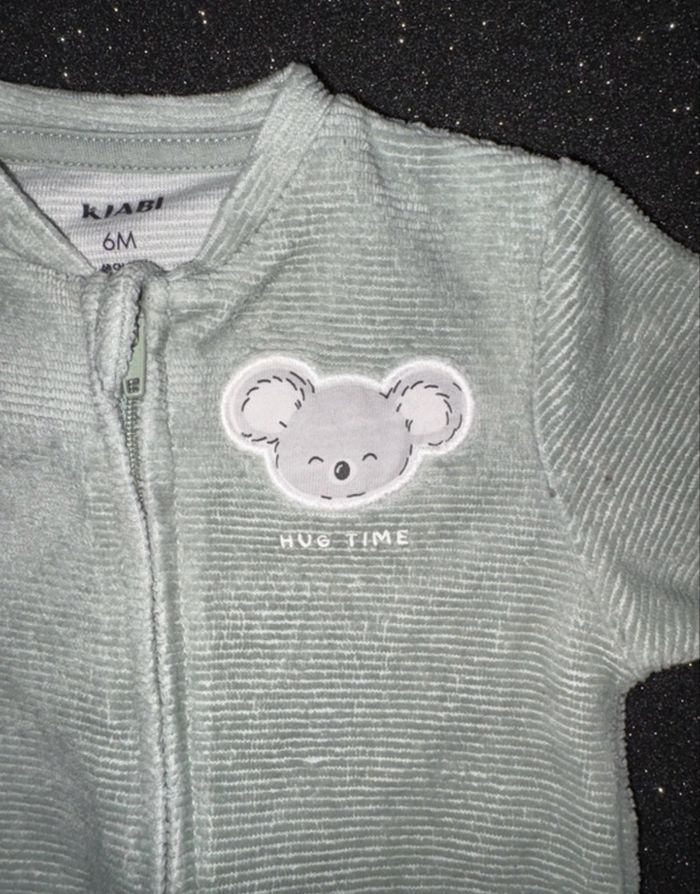 đ¶đ» Pyjama bĂ©bĂ© - 6 mois - vert clairs - photo numĂ©ro 2