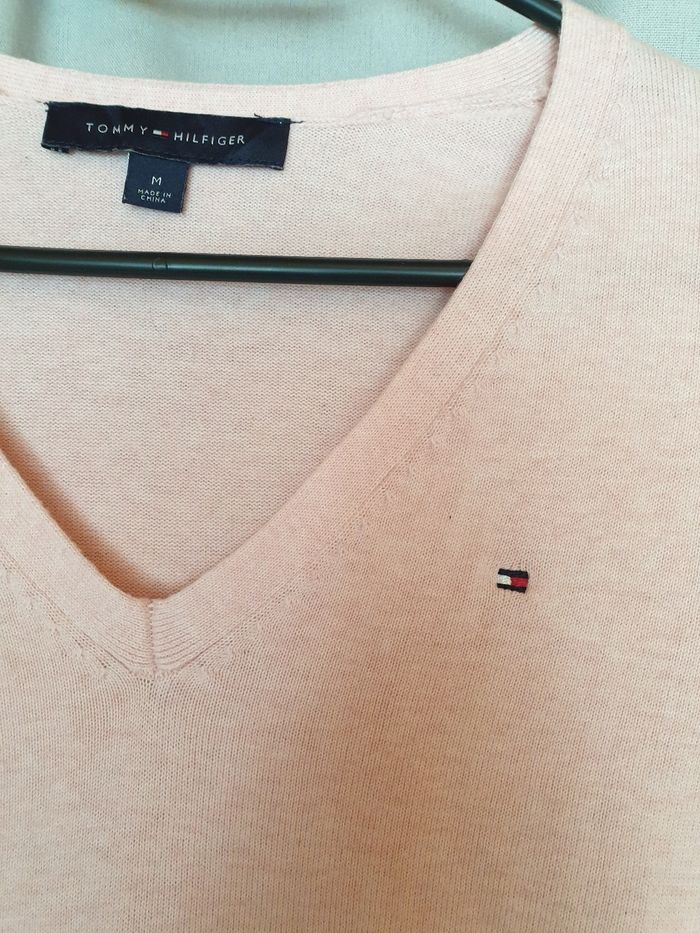 Pull femme M  rose Tommy Hilfiger - photo numéro 2