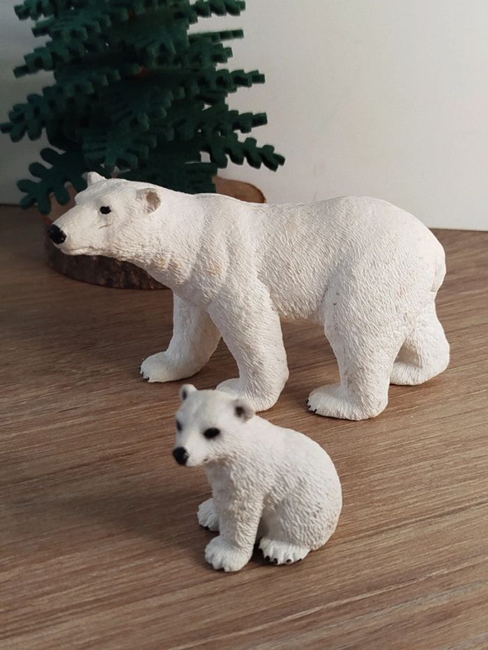 Schleich ours et ourson polaire Figurine Animal de la banquise - photo numéro 3