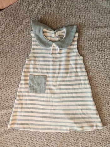Petite robe rayée 2-3ans neuve