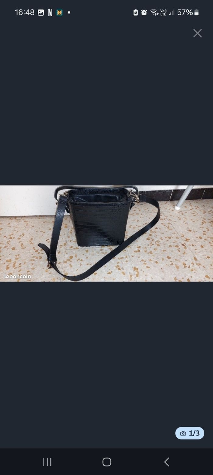 Sac seau noir neuf - photo numéro 3