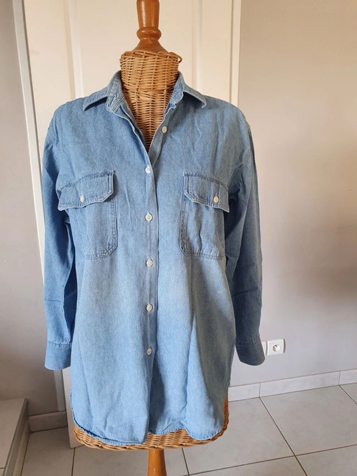 Chemise en jean femme taille M vint - photo numéro 8