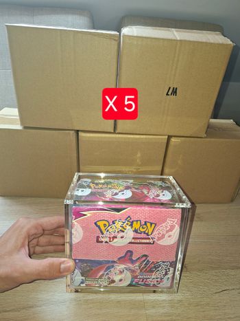 Lot de 5 acryliques display 36 boosters Pokémon aimantée épaisse de qualité premium