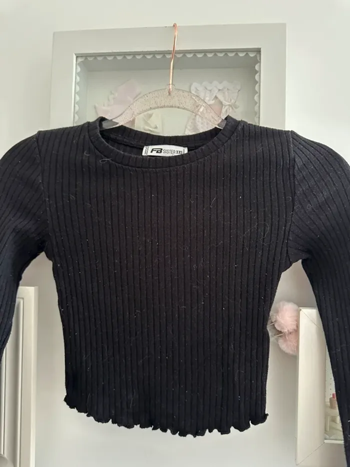 Pull coton côtelé - photo numéro 3