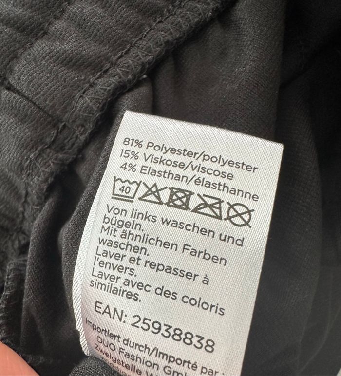 Pantalon fluide noir Toptex T42/44 XL/XXL - photo numéro 7