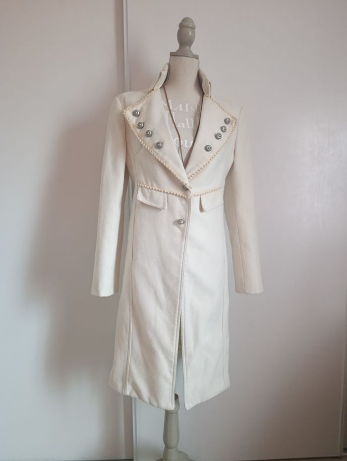 Manteau italien Rinascimento – 80% laine – Taille L (convient M)