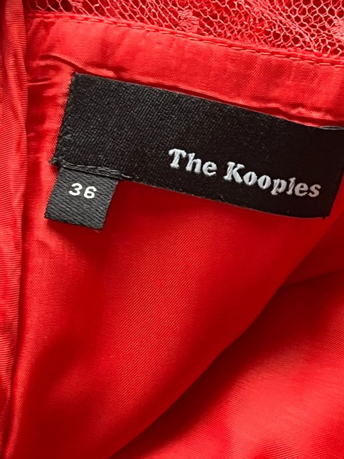 Robe rouge et dentelle the Kooples S - photo numéro 5