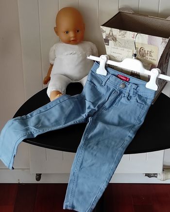 Pantalon en toile garçon 4 ans bleu