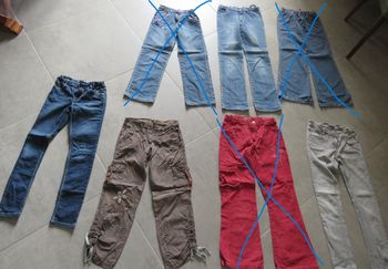 4 pantalons fille 10 ans