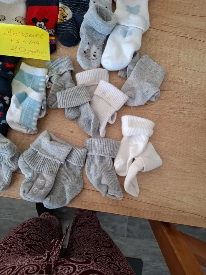 20 paires chaussettes naissance - photo numéro 4