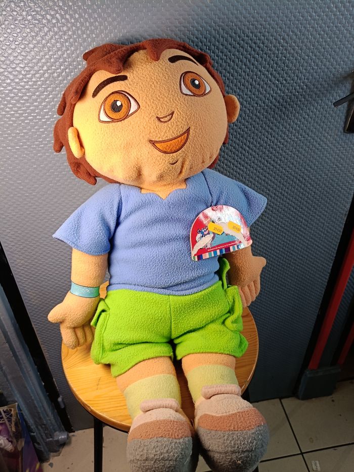 🧸 Grande peluche Diego – Go Diego Go! (Nickelodeon / Dora l’exploratrice) – 70 cm – Rare & Collection