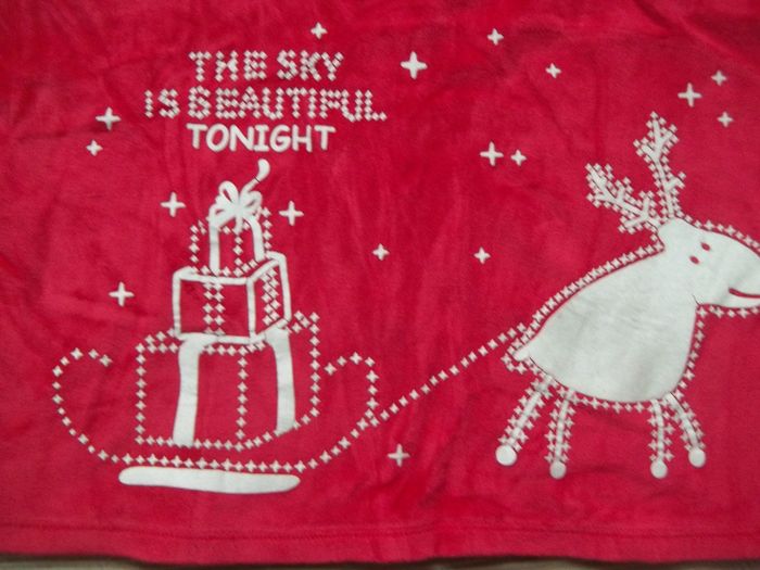 Pyjama de Noël velours rouge 12 ans - photo numéro 3
