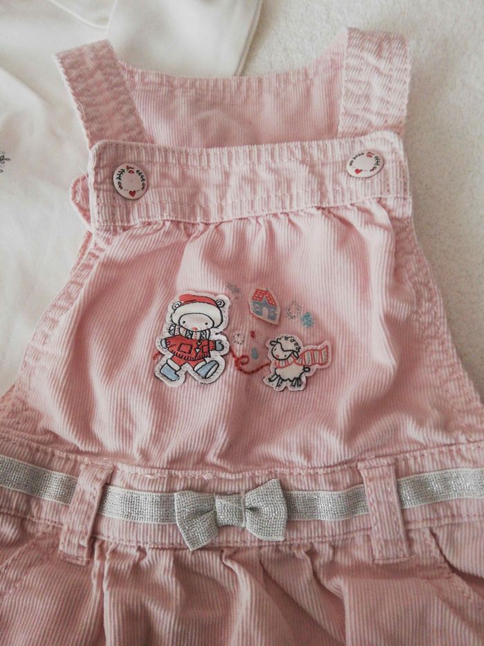 Robe velours avec body 9 mois - photo numéro 2