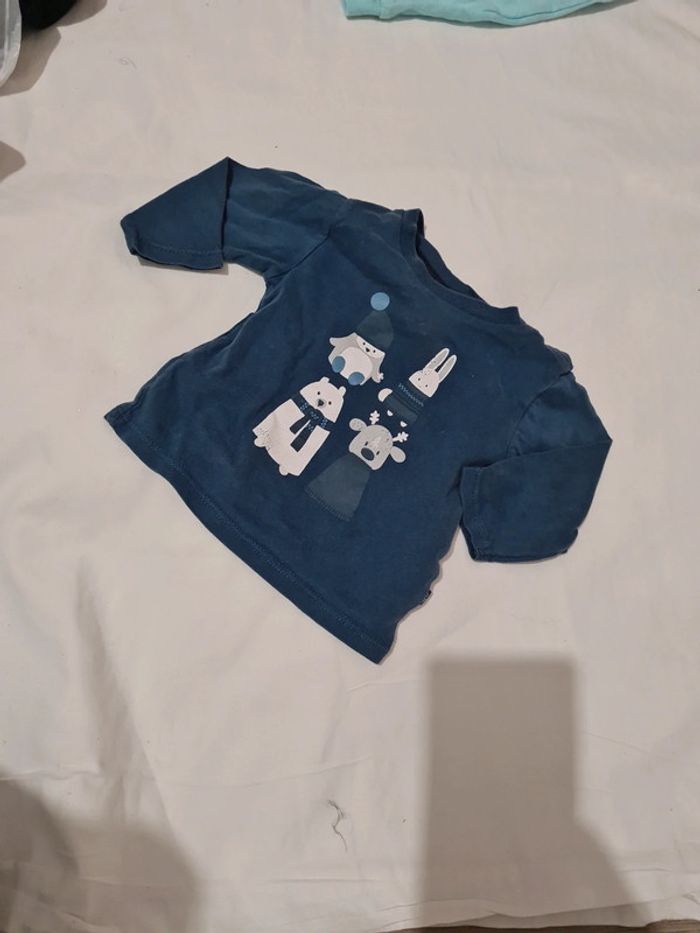 Tee shirt manches longues obaibi 3 moiis