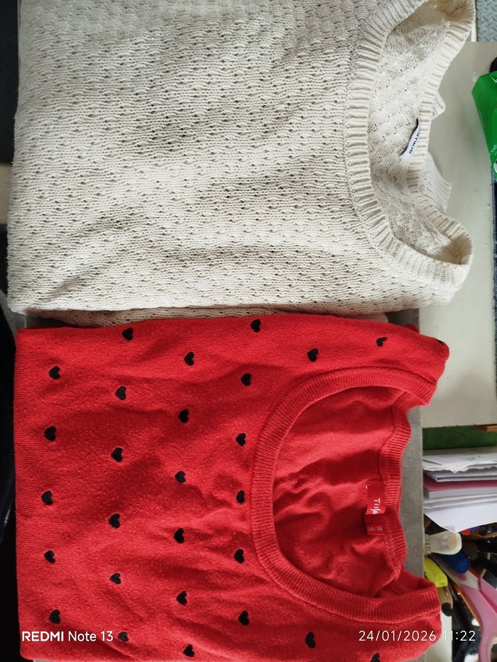 Lot de 6 pull t.36 divers marques cache cache camaieu - photo numéro 4