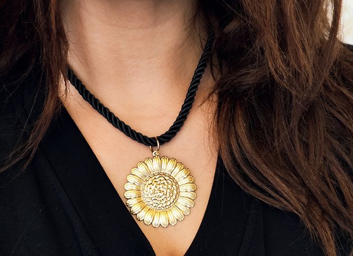 Collier fleur de tournesol 🌻
