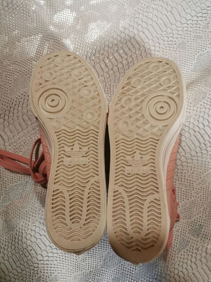 Baskets montantes à plateforme Adidas T 39, 5 - photo numéro 10