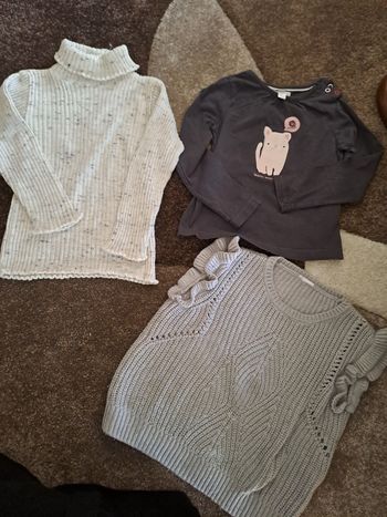 Lot de 3 hauts hiver 4 ans