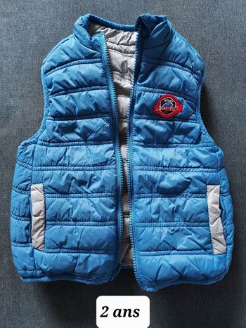 Doudoune sans manche 2 ans