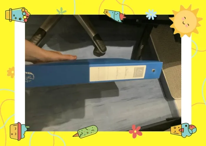 Classeur souple bleu - photo numéro 5