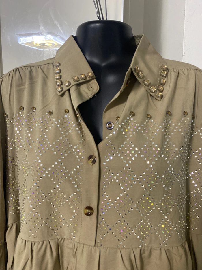 Tunique over size . Tunique habillée . tenue de fête . Taille L / XL - photo numéro 10