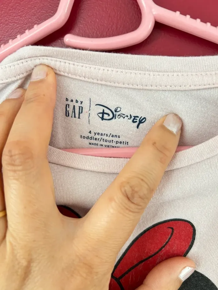 T shirt rose fille 4 ans gap - photo numéro 3