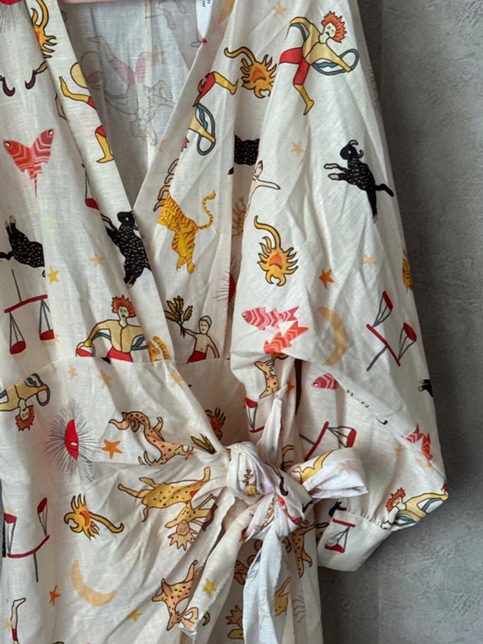 Robe courte cache cœur à motif t 38 - photo numéro 4