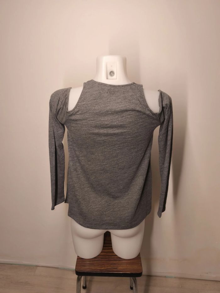 Pull Hollister Femme Taille S Gris - photo numéro 5