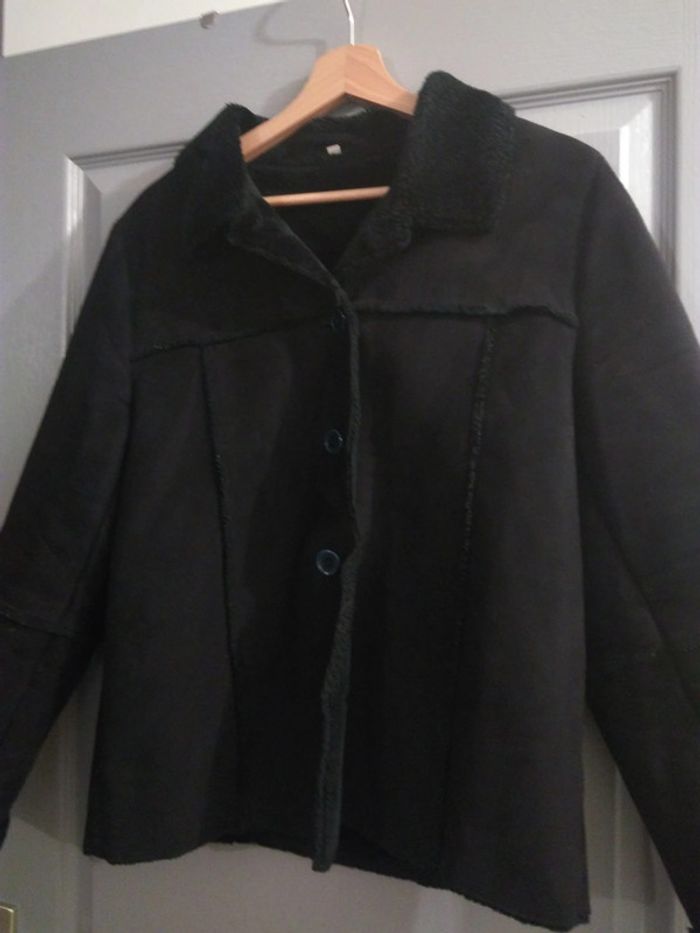 Manteau femme 40 noir fourré 39 - photo numéro 6