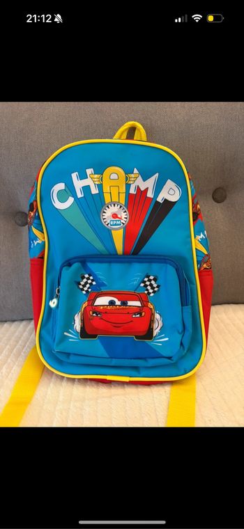 Sac à dos maternelle cars