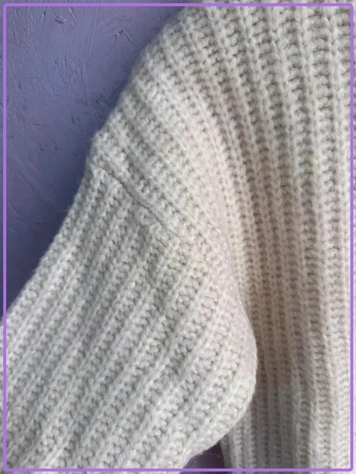 Pull en maille blanc cassé H&M - Taille S - photo numéro 3