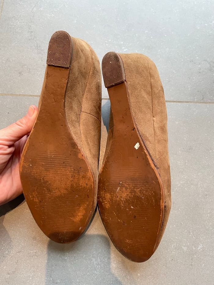 Chaussures hiver chic talons compensés suédine - photo numéro 5