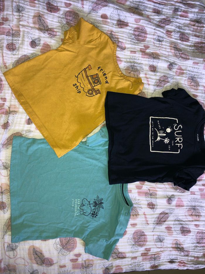 Lot t shirt 9mois