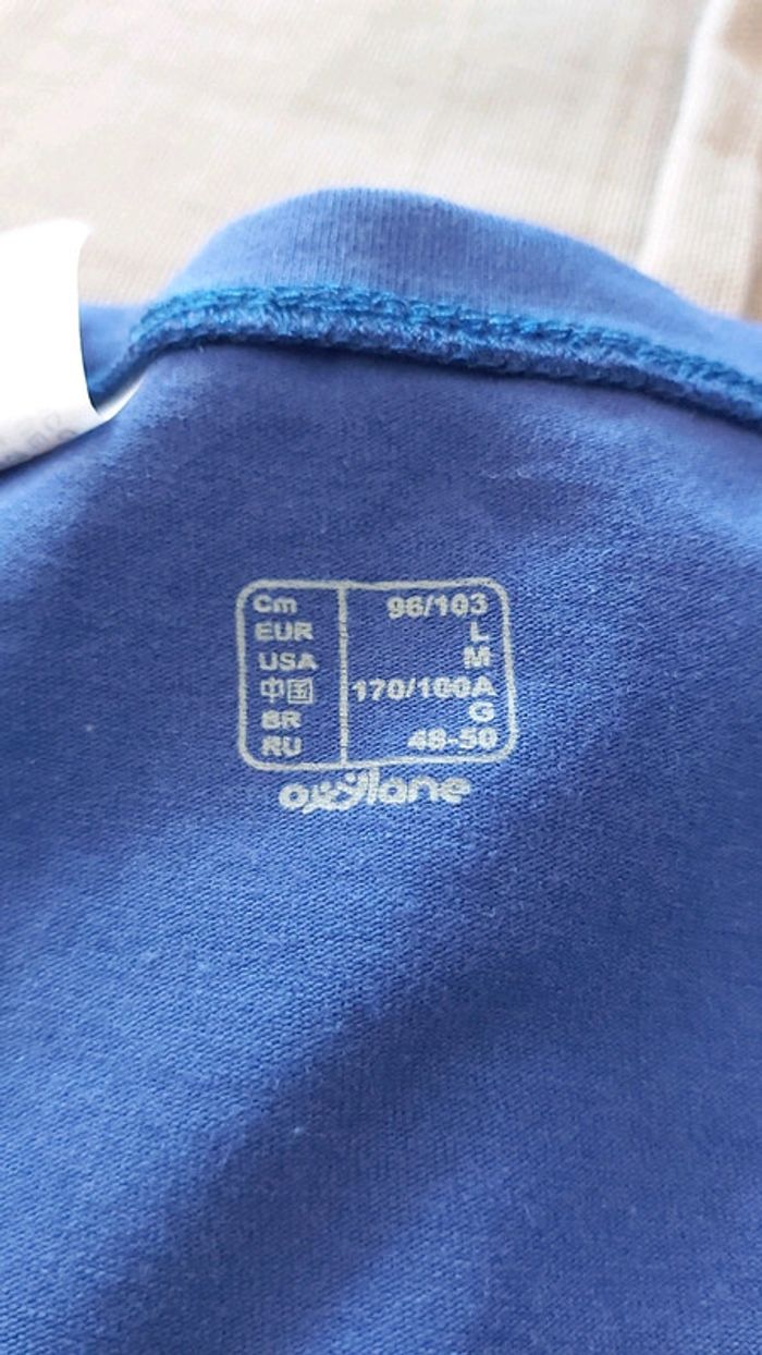 Tee shirt uni bleu - photo numéro 3