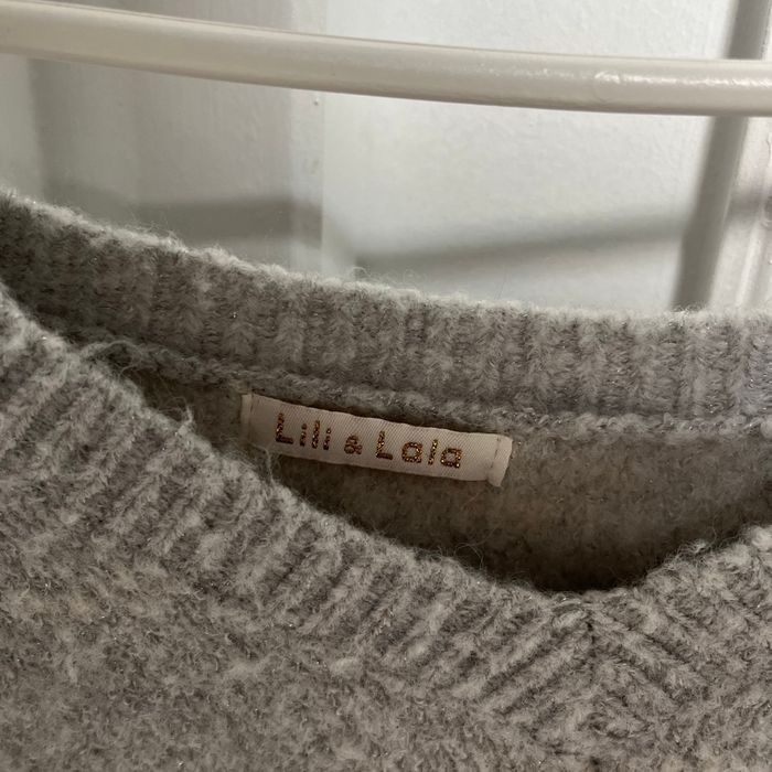 Pull gris à cœur taille unique - photo numéro 2