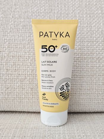 Patyka Lait Solaire SPF50+ Corps Très haute Protection 100 ml Neuf
