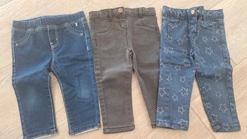 Lot 3 pantalons jeans