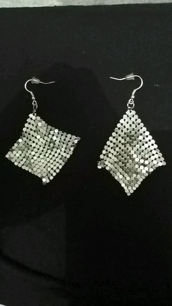 Boucles d'oreilles argentées