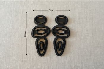 Emporte-pièces pampilles graphiques ajourées – Forme contemporaine – Bijoux DIY