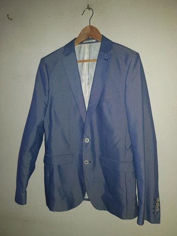 Veste de blazer Zara homme bleu