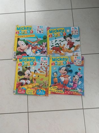Lot de 4 magazines Mickey junior 3-6 ans