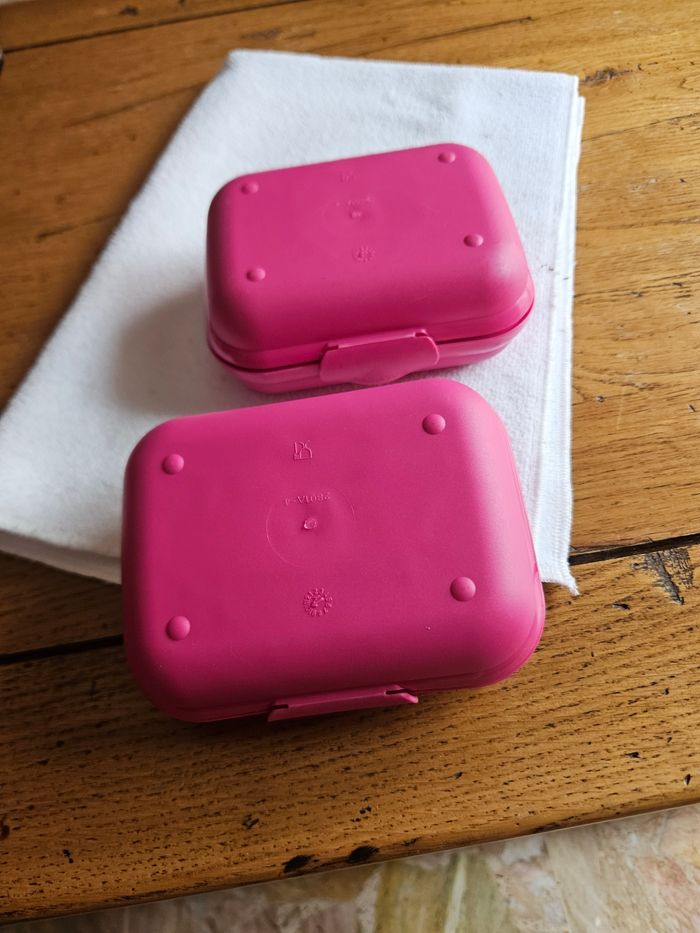 2 boîtes hello kitty fuchsia rose - photo numéro 3